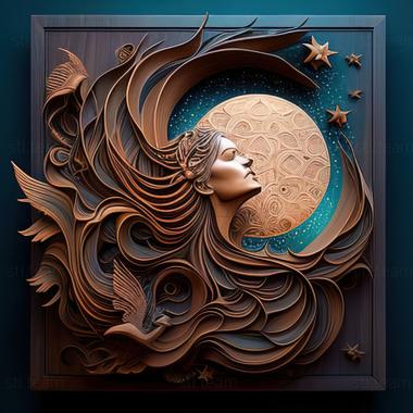 3D model st cosmic energy by Kelly McKernan (STL)